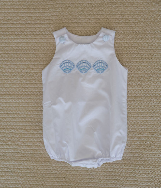 Sterling Shell Embroidered Bubble
