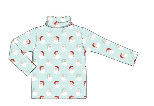 October Presale Boys Seaside Santa PIMA Turtle Neck