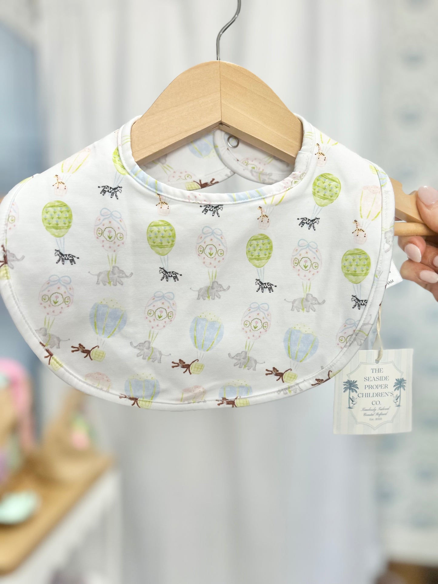Soaring Safari Pals Girls Bib