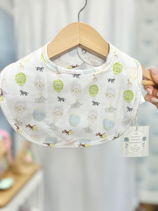Soaring Safari Pals Girls Bib