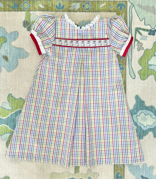 BTS Pleated Dress Crayon Ribbon, Lined