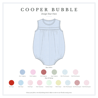 Cooper Bubble — design your own, sketch with fabric choices