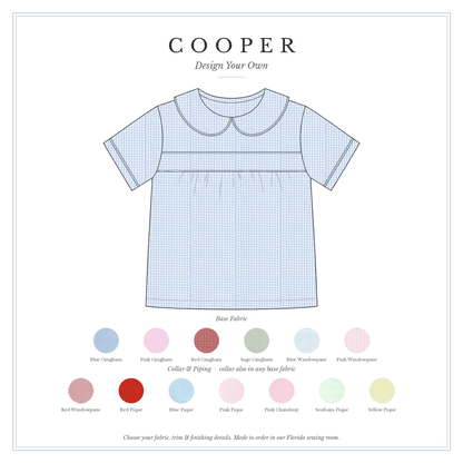 Cooper Top — design your own, sketch with fabric choices